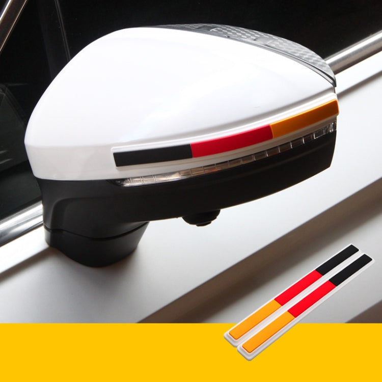 Car door side anti-collision rubber strip, white edge with red and orange inlay