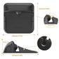 Black silicone phone bracket with size labels and side grip cutout