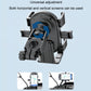 Black adjustable motorcycle phone holder for horizontal or vertical screen mounting