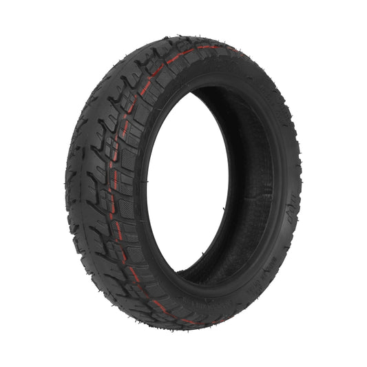 9.5x2.5 off-road tubeless scooter tire, black tread with red side grips