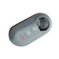 Gray silicone 3-button folding remote key fob case with button icon panel