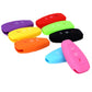 Assorted folding three-button key protect covers in multiple colors, silicone-style