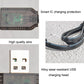 Smart IC protection USB charger with wear-resistant metal USB head and black wire