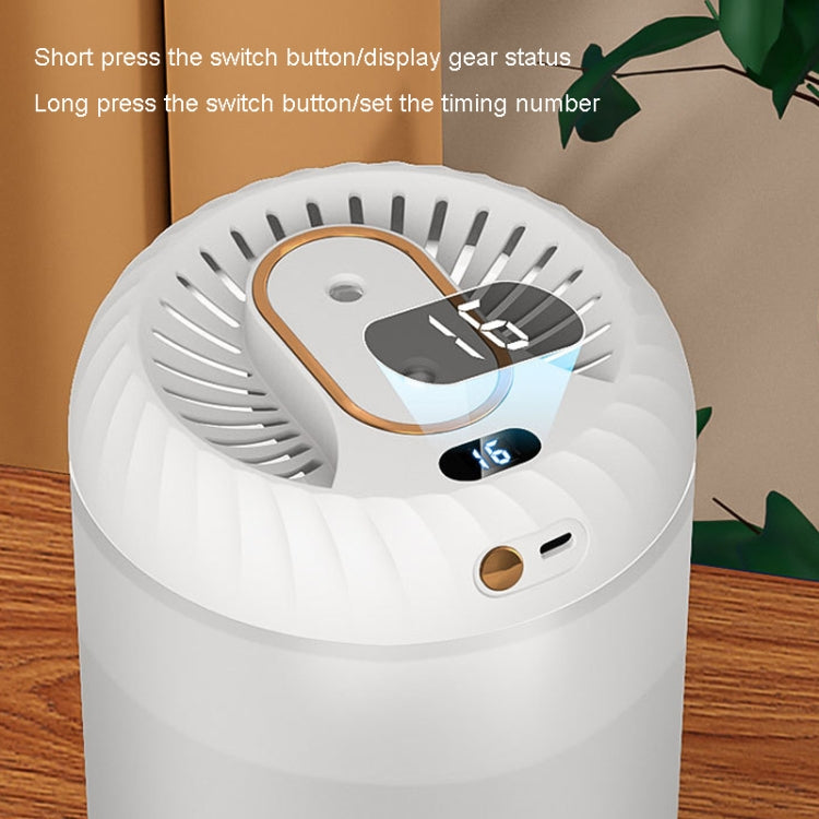 White humidifier top with control button and steam outlet nozzle
