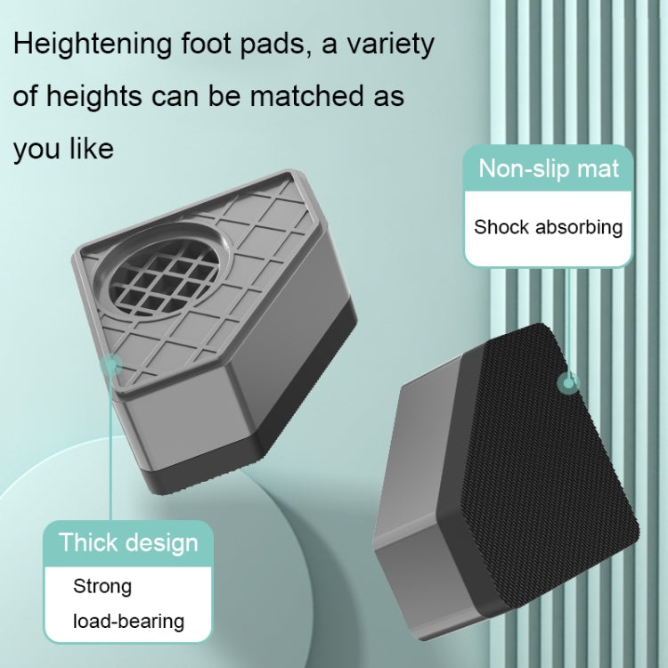 Grey appliance floor pad with round vent grille and dark textured non-slip base
