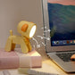 Rechargeable cartoon night light spotlight lamp, yellow character with bright glowing head