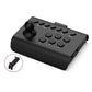 Black Bluetooth wireless joystick gamepad with black thumb buttons and joystick