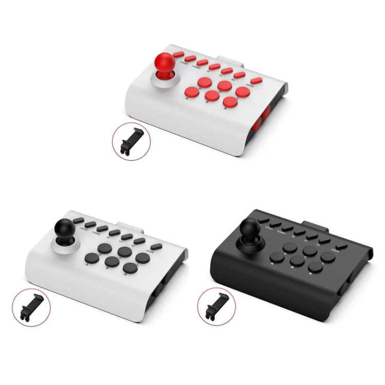 Joystick gamepad color set: white red, white black, and black with side mobile bracket