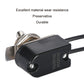 Mini toggle rocker switch module with black housing and metal toggle, two wire connections