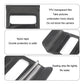 Black waterproof phone bracket with TPU clear film and sealing strip for protection