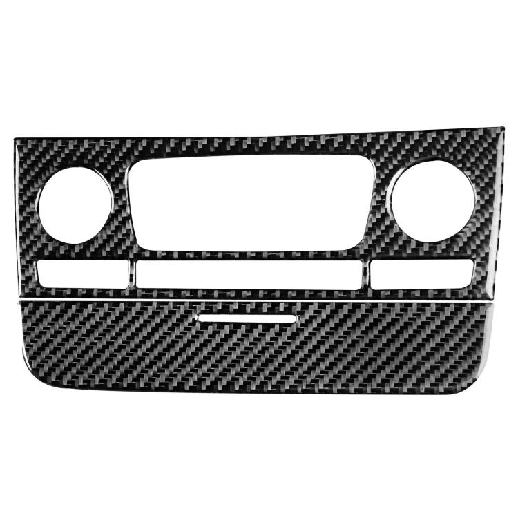 Black carbon-fiber CD panel overlay sticker template with three button cutouts