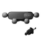Black gravity air-vent phone holder with eagle beak mouth and matching spiral clip