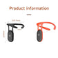 Neck posture corrector with LCD module and curved hanging strap, size view