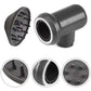 Hair dryer diffuser nozzle attachment set: round hood plus cylindrical outlet