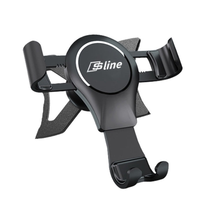 Magnetic phone holder with black mount and circular Sline center pad