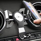 Magnetic car phone holder with circular S line emblem and vent arms