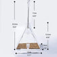 Triangle acrylic bird feeder dimensions: 13cm wide, 23.5cm tall, 12.5cm high