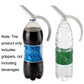 Two bottle grippers with curved handles, one for clear bottles and one for dark bottles