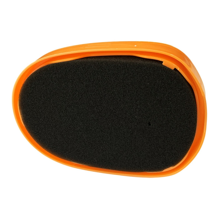 Black foam vacuum filter with orange rim