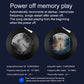Memory play icons showing power-off restart behavior and saved frequency