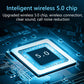 Electronic Bluetooth receiver chip detail, circuit-style close-up