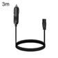 Car refrigerator power cable with cigarette lighter plug, 3m length, no switch