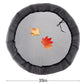 95 cm circular insect screen cover, gray mesh with black elastic edge