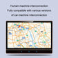 In-car navigation screen showing map for GPS positioning use