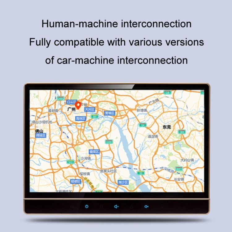 In-car navigation screen showing map for GPS positioning use