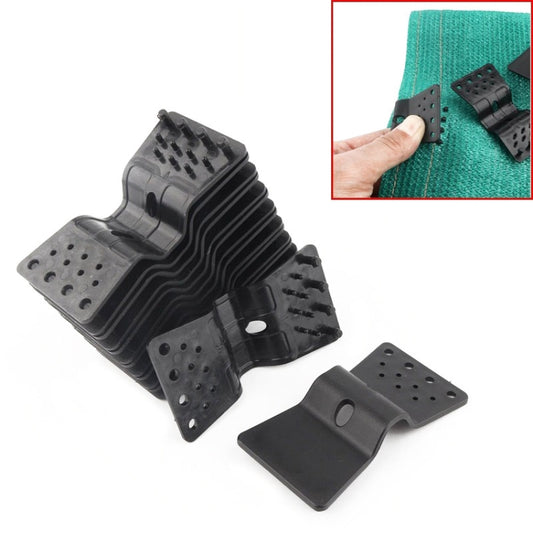 Black butterfly sunshade net clips set for fastening shade cloth to garden netting
