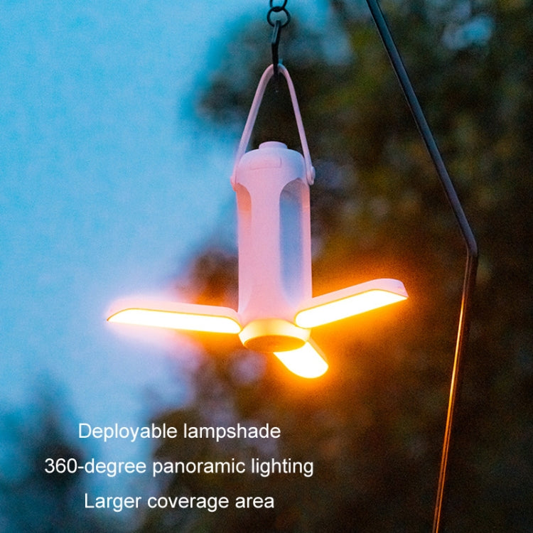 Hanging lantern with deployable lampshade for wide 360-degree light