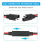 SAE quick-release extension cable with two black connector housings