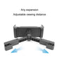 Black rotating tablet holder base with telescopic arms and center joint