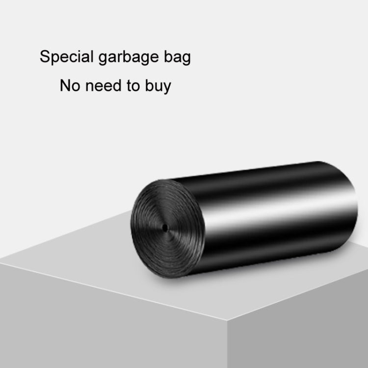 Car trash storage bag with roll of black replacement liners