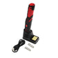 USB rechargeable soldering iron kit with charging base, cable, and replacement tips