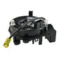 Clock spring coil with ribbon cable and connectors, black housing, 25554-3DN0A