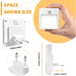 Compact motion sensor LED night light, shown with hand holding the front panel
