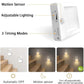 Motion sensor LED night light with adjustable modes and plug-in light unit