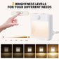 Motion sensor LED night light with brightness levels and glowing front diffuser panel
