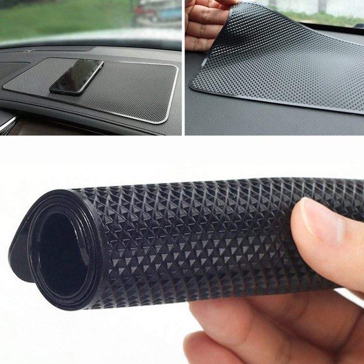 Dark textured anti-slip car dashboard storage mat, rectangular