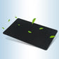 Black rectangular anti-slip car mat with raised diamond grid surface