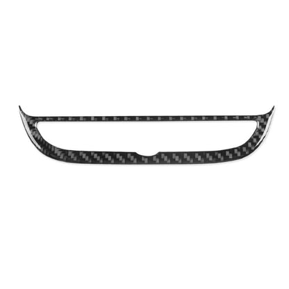 Black carbon-fiber style navigation button frame sticker trim