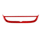 Red carbon-fiber style navigation button frame sticker trim