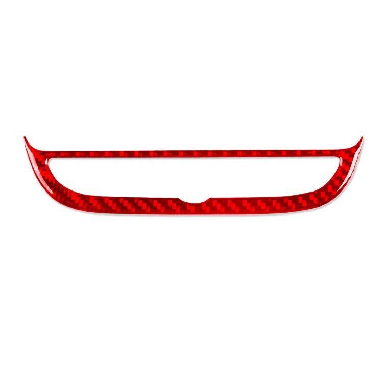 Red carbon-fiber style navigation button frame sticker trim
