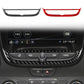 Carbon-fiber style navigation button frame trim, black and red set