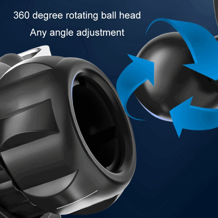 Car phone holder with 360-degree rotating ball head attachment for vent mounting