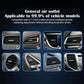 Triangular car air outlet vent mount compatible with multiple vent slot styles