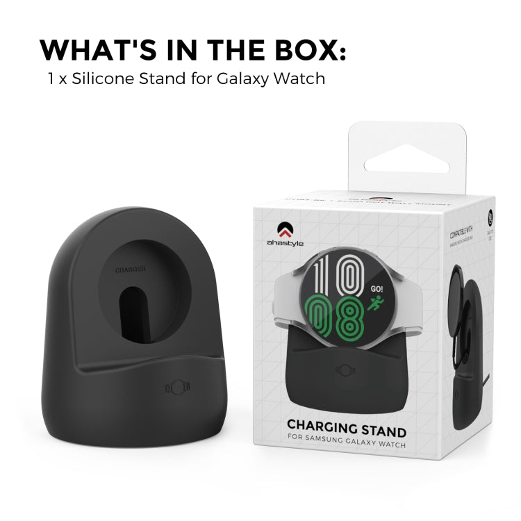 Silicone charging stand retail box with cradle and non-slip base