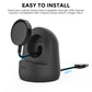 Black silicone charging stand with USB charging cable and watch cradle