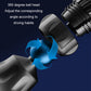 Black 360-degree ball head phone holder showing swivel movement range
